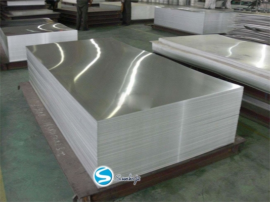 200 Sheets Per Box Powder Coated Aluminum Foil Sheets Dimension 1220*2440  Silver Color