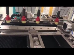 150mm Maximalbreite Größe der Kopfplatte Vollklemmmaschine für die Herstellung von Plastikbehältern mit 4 Seiten